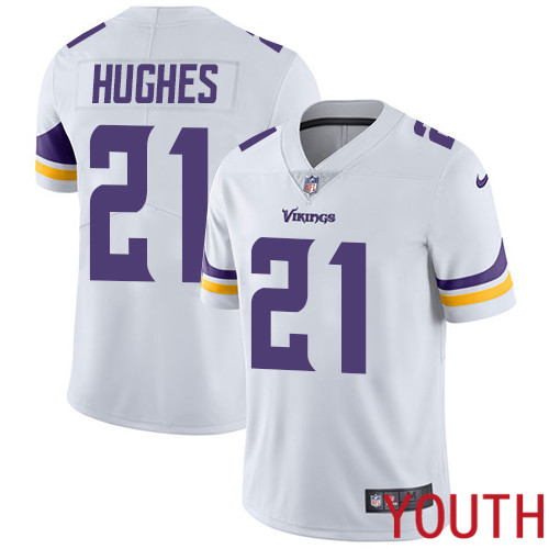 Minnesota Vikings #21 Limited Mike Hughes White Nike NFL Road Youth Jersey Vapor Untouchable